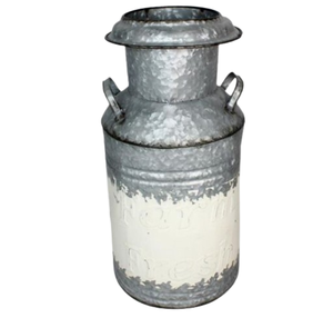 Jardinière décorative de jardin Seau à lait fait main Jardinière à fleurs Qualité supérieure Bidon à lait galvanisé - Product Image 6