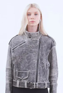 Nouvelle Arrivée 2026 – Veste Cracker Femme en Cuir Véritable Respirante et Écologique de Qualité Supérieure, Taille Personnalisée, Tricotée, Couleur Unie – En Promotion - Product Image 5