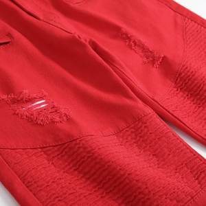 Pantalones cortos de mezclilla de verano para hombre. Pantalón corto vaquero azul de pierna ancha. Moda callejera. Diario informal. El ajuste es suelto y cómodo. - Product Image 3