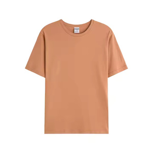 เสื้อยืดผ้าฝ้าย100% วินเทจรุ่นสั้นสำหรับผู้ชายพิมพ์ลายไหล่ปล่อยลงสีพื้นความยาวกลางเอวหน้าเรียบลำลอง - Product Image 4