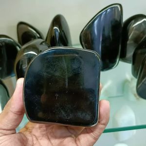 Black Obsidian รูปแบบอิสระที่มีคุณภาพสูงสำหรับการตกแต่งบ้านตัวอย่างฟรีขัดสีดำ Obsidian รูปแบบฟรียังใช้สำหรับการรักษา - Product Image 3