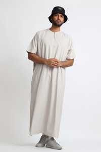 เสื้อคลุมผู้ชายแบบดั้งเดิมคุณภาพสูงพร้อมฮู้ด ทันสมัย สวมใส่สบาย ระบายอากาศได้ดี สไตล์ตะวันออกกลาง - Product Image 4