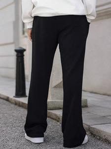 Pantalones de chándal acampanados informales de alta calidad personalizados para hombre, pantalones de chándal acampanados con cintura elástica de retazos para hombre - Product Image 6