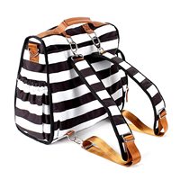 Échantillon gratuit sac à dos fourre-tout convertible sac à couches multifonctionnel étanche poussette organisateur pratique bébé couches stockage