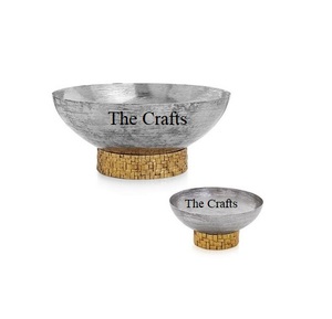 Bol en aluminium noir et or, fait main, taille et forme personnalisées, pour dattes au chocolat, prix de gros - Product Image 5