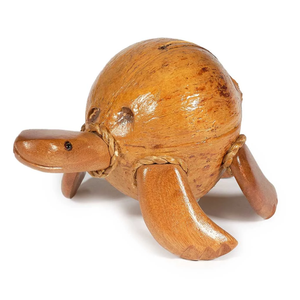 Nuevo diseño natural de madera de coco decoraciones de animales regalo divertido para niños decoraciones de mesa hechas a mano en Vietnam - Product Image 4