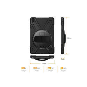 Étui en silicone Netzy SAF Defender pour tablette iPad Mini 1 5 2021 - Noir - Matériel TPU PC Plastique - Protection - Compatible avec Pro - Product Image 1