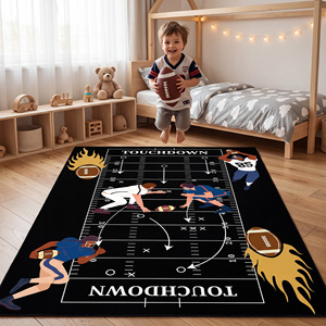 Alfombra de Juego de Fútbol para Niños Yakut, Alfombra Deportiva Interactiva, Alfombra Educativa Antideslizante con Estampado Digital para Sala de Juegos y Dormitorio, OEM ODM - Product Image 4