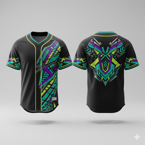 Maillots de baseball pour adultes imprimés, respirants, à séchage rapide, 100% polyester, col en V, vêtements de sport durables pour l'entraînement et les matchs - Product Image 6