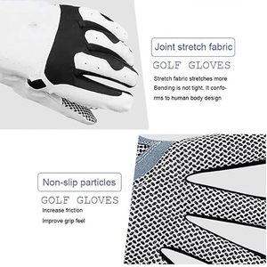 Gants de golf en cuir véritable de qualité supérieure, super doux, antidérapants, respirants, pour main gauche/droite, accessoire sportif - Product Image 2