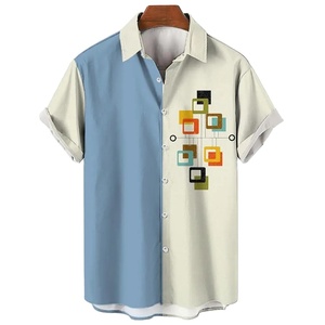 Nouveau 100% coton biologique chemises pour hommes col montant personnalisé respirant chemises décontractées de haute qualité élégant manches courtes - Product Image 3