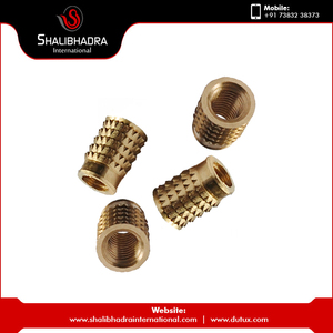 Écrou d'insertion multi-usage en laiton durable, nickelé, finition dorée, qualité industrielle, fournisseur d'Inde - Product Image 5
