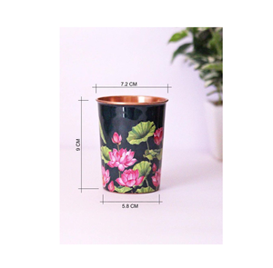 High Quality <b>Copper</b> Water Printed <b>Glass</b> Is Exquisitely Designed Kitchenware Use Antique Design at Reasonable Rate - Product Image 3