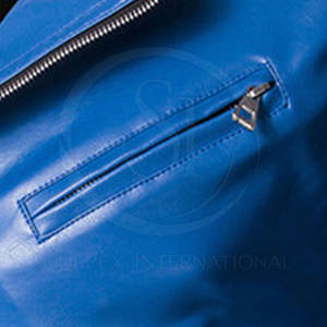 Veste en cuir de vache pour homme, sur mesure, en gros, style streetwear, manches longues, couleur unie, coupe-vent et imperméable - Product Image 4