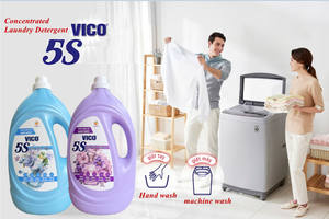 Detergente Líquido Vico 5S 4.5kg x 3 Botellas Solución Integral para Lavandería - Product Image 5