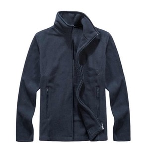 Veste polaire en polyester 100% de haute qualité OEM Vestes universitaires pour hommes Logo personnalisé Décontracté Manches longues en cuir de laine Vol personnalisé - Product Image 2