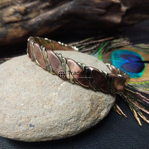 Adjustable <b>Copper</b> Bangles for Unisex Premium Quality Fashion Stylish Handmade Wellness <b>Jewelry</b> Gift Multiple Sizes Patterns - Product Image 2