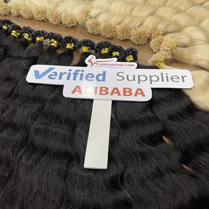 PRODUITS DE VENTE CHAUDE 2024 U Tips Extensions de cheveux 100% humains vierges Ombre et noirs Cheveux permanents en gros - Product Image 4