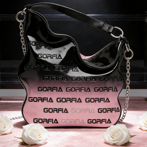 High-End 2026 Fashion Luxury Designer New Gradient Pink PU Leather Crossbody <b>Bag</b>, Chain Decoration Portable Design - Product Image 3