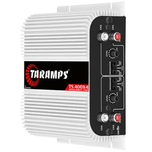 Taramps TS400x4フルレンジ2オーム400ワットRMS4チャンネルカーオーディオアンプRCA入力クラスDマルチチャンネルアンプハイパワー