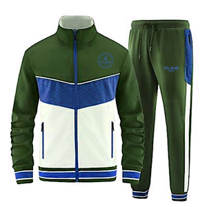 Conjunto Deportivo de 2 Piezas para Hombre, Estampado Sólido, Resistente al Viento, Transpirable, Ecológico, 100% Algodón, para Entrenamientos de Invierno, Informal, para Correr - Product Image 5