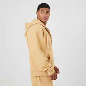 New Arrival Winter Polyester/Cotton Fleece Zipper Hoodies <b>Men</b> Solid Color Embroidered Logo Breathable Long Sleeve Classic Style - Product Image 6