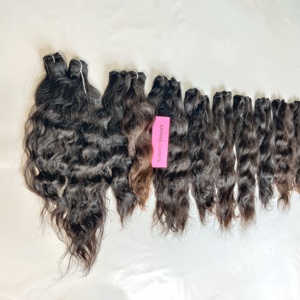 Cabello natural sin procesar Virgin Temple, cabello vietnamita de color natural, máquina negra para mujeres, procesamiento de trama doble, sin cabello humano - Product Image 5