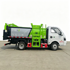 Dongfeng Tiyi 3cbm Side Lift Refuse <b>Truck</b> Hydraulic Self-Unloading <b>Garbage</b> Collector - Product Image 1
