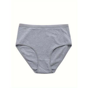 กางเกงในไร้ตะเข็บแบบซี่โครง 8 ชิ้น สำหรับผู้หญิง เอวสูง ไซส์ XL ชุดชั้นในเรียบง่าย สวมใส่สบาย ระบายอากาศได้ดี ยืดหยุ่น ชุดชั้นในและกางเกงใน - Product Image 3