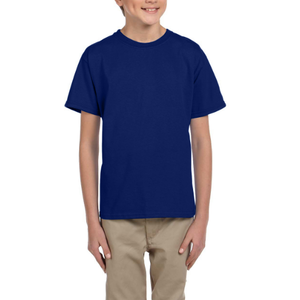 Nuevo diseño de gran tamaño niñas camiseta Color sólido 100% algodón transpirable ropa de moda para niños precio de fábrica al por mayor - Product Image 3