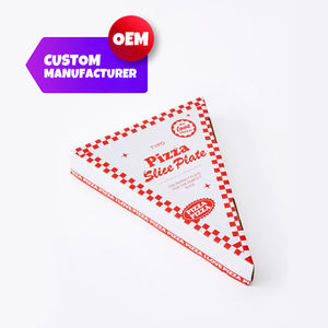 Cajas de pizza con logotipo personalizado Embalaje de caja de pizza de marca OEM para uso de comida para llevar y entrega - Product Image 1