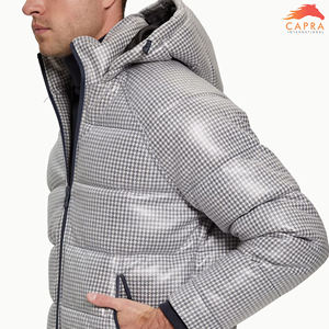 Chaqueta de Plumón Ecológica con Capucha para Hombre, Diseño Nuevo, Logotipo Personalizado, a Prueba de Viento, para Invierno, en Venta - Product Image 5