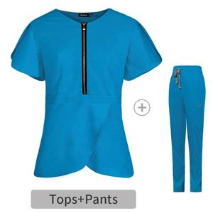 Tulip Sleeves Comfort Fit Conjunto de exfoliante médico para mujer Suave transpirable Estirable Enfermera Hospital Scrubs Uniformes para mujer - Product Image 5
