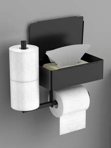 Porte-serviettes de toilette en métal, prêts à la vente, avec un design tendance et fait main, pour une utilisation dans la salle de bain - Product Image 4