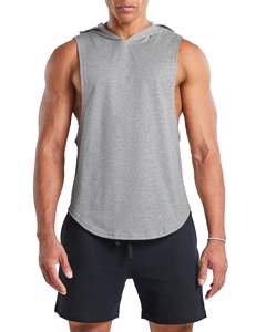 Sudadera sin mangas ajustada para hombre, ropa deportiva para entrenamiento, culturismo, rendimiento activo - Product Image 5