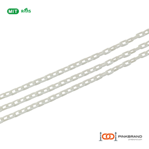Chaîne en plastique 3mm20Mx4 Orange short Post Chain on Box - Product Image 5