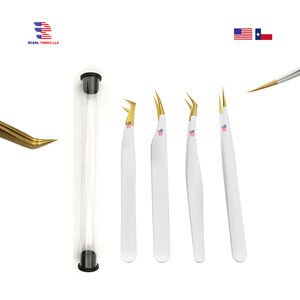 Juego de 2 uds de uso doméstico profesional, pinzas de pestañas rectas curvas, herramienta de belleza para maquillaje de ojos, uso Personal para mujeres - Product Image 3