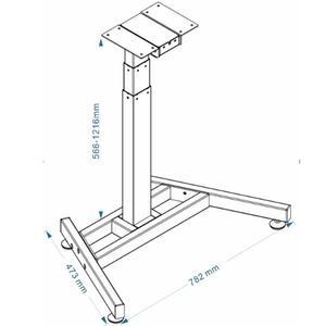 Single Column Base <b>Electric</b> Height Adjustable Metal Minimalist Office <b>Desk</b> for Bedroom - Product Image 3