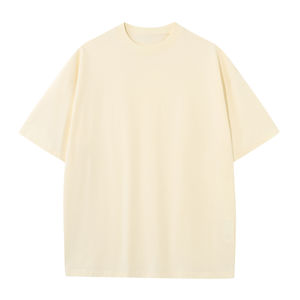 เสื้อยืดผู้ชายคุณภาพสูง ขายส่ง ผ้าฝ้ายถัก 100% ทรงโอเวอร์ไซส์ หลวม ระบายอากาศ แห้งเร็ว สีพื้น พิมพ์ลาย บริการ OEM - Product Image 6