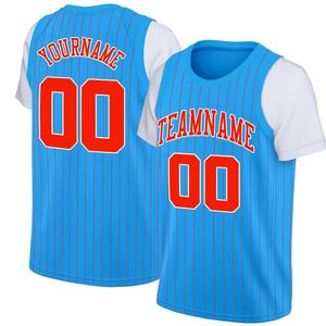 Maillot de basketball personnalisé léger et durable, entièrement sublimé avec nom et numéros, respirant et absorbant la transpiration, pour hommes et jeunes - Product Image 2
