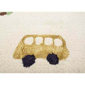 Tapis tufté à la main en laine et viscose couleur ivoire, motif original TRA-14622 pour usage domestique - Product Image 3