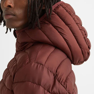 Veste matelassée décontractée pour homme en couleur unie 2025, streetwear, nouvelle mode, coupe-vent, veste matelassée pour homme - Product Image 4