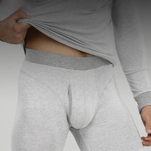 Conjunto de ropa interior térmica de lana merino transpirable de capa base térmica de manga larga para hombre - Product Image 5