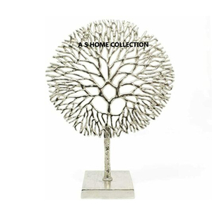 โลหะอลูมิเนียมสไตล์โบราณรูปทรงที่ไม่ซ้ำกันเงินชุบประติมากรรมตกแต่งใหม่ห้องนั่งเล่นโรงแรม - Product Image 5