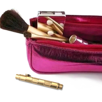 Stylo bille de poche en laiton JR NM-127, rétractable, format compact, 1,0 mm, excellent, petit, pour femme, avec joint à vis, vente en gros