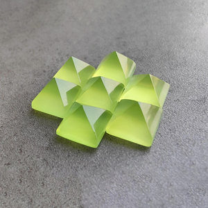 Loro natural Calcedonia forma cuadrada pirámide cabujón parte posterior plana calibrado piedras preciosas al por mayor, calidad AAA + - Product Image 4