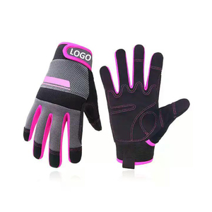 Guantes mecánicos industriales resistentes a cortes transpirables con logotipo personalizado, guantes de seguridad acolchados de espuma de Palma de microfibra transpirables de goma - Product Image 1