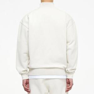 Sudaderas con capucha y media cremallera con logotipo personalizado, Sudaderas con cuello simulado para hombre, sudaderas de algodón de alta calidad, conceptos básicos de servicio OEM - Product Image 5