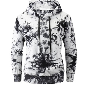 Dye Hoodie venta al por mayor Sudadera de cuello redondo para hombres personalizado de gran tamaño pulóver impreso liso en Blanco polar invierno temporada 2025 - Product Image 2