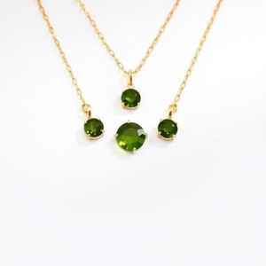 Simple gros pierres précieuses Chian 925 argent Sterling plaqué or bijoux naturel vert pendentif collier pour dames - Product Image 4